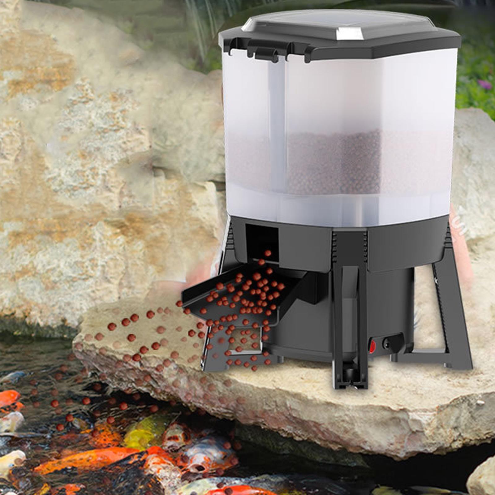 Fishing Line Dispenser - 6л регулируемая солнечная автоматическая кормушка для