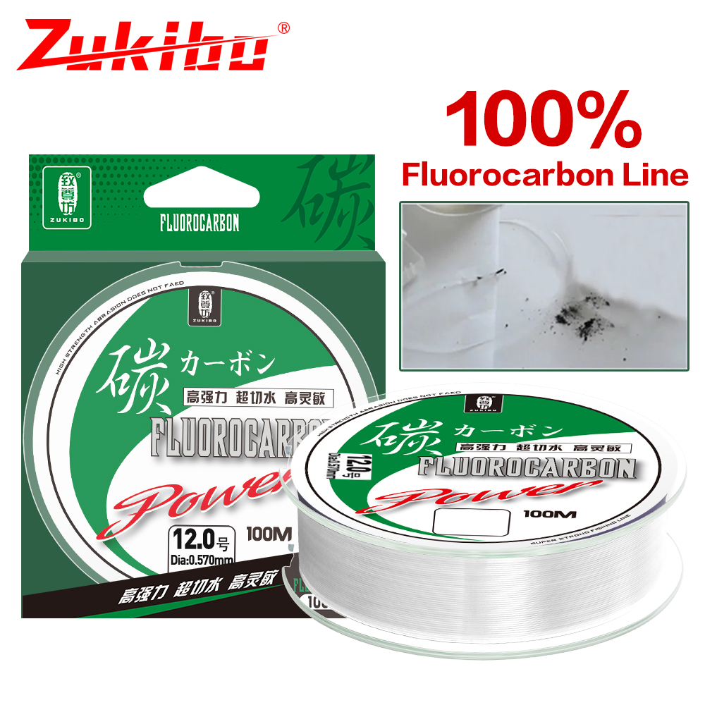 Fluorocarbon Line - ZUKIBO 50 м 100 м 100%
