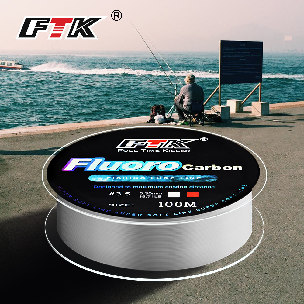 Fluorocarbon Line - 100 м леска с фторуглеродным покрытием