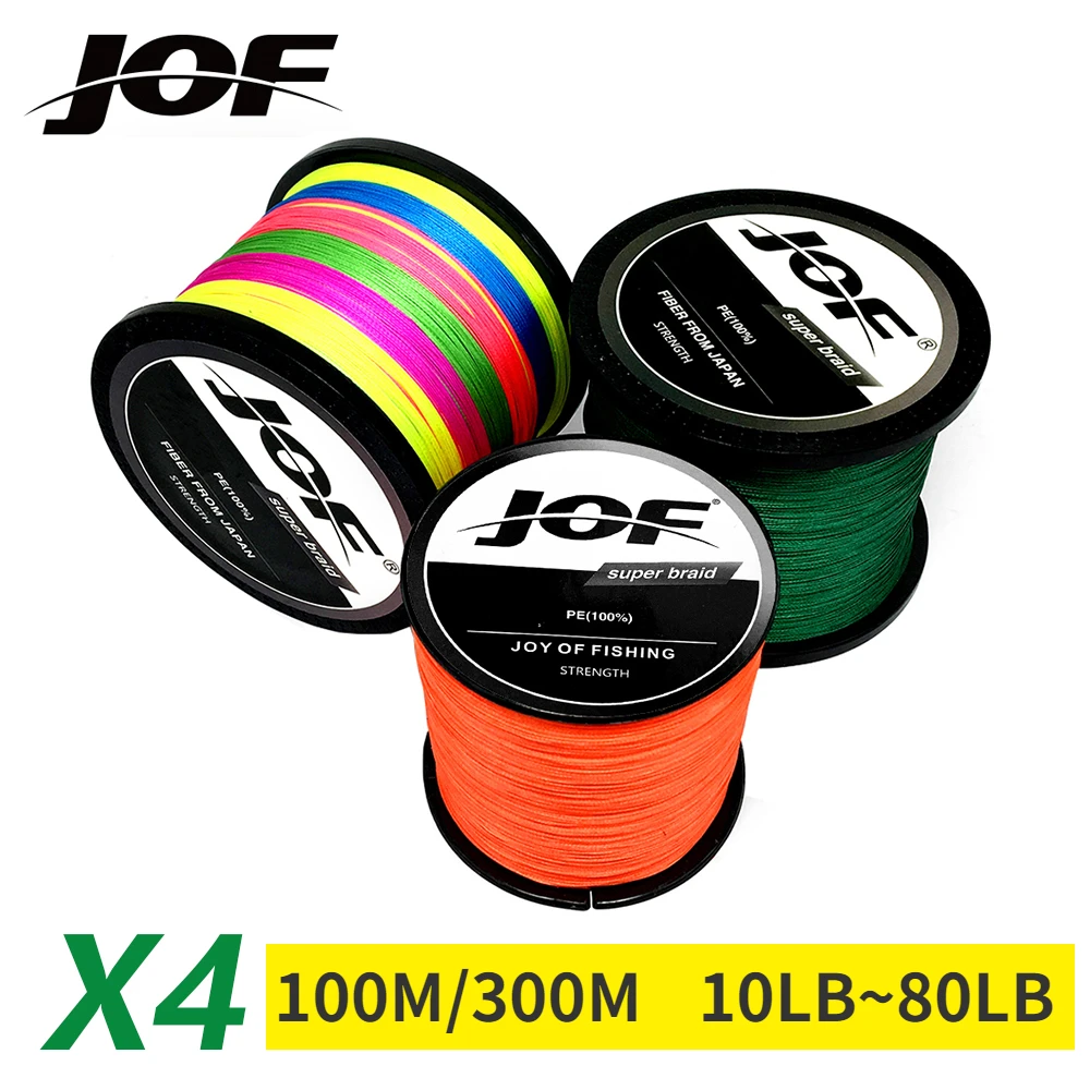 Copolymer Line - Плетеная полиэтиленовая рыболовная леска JOF x4,