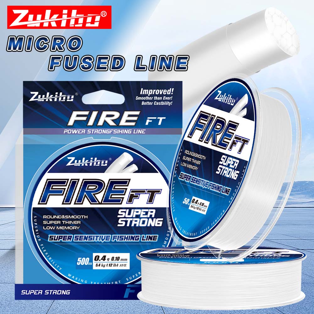 Copolymer Line - ZUKIBO FIRE FT микроплавленная плетеная леска,