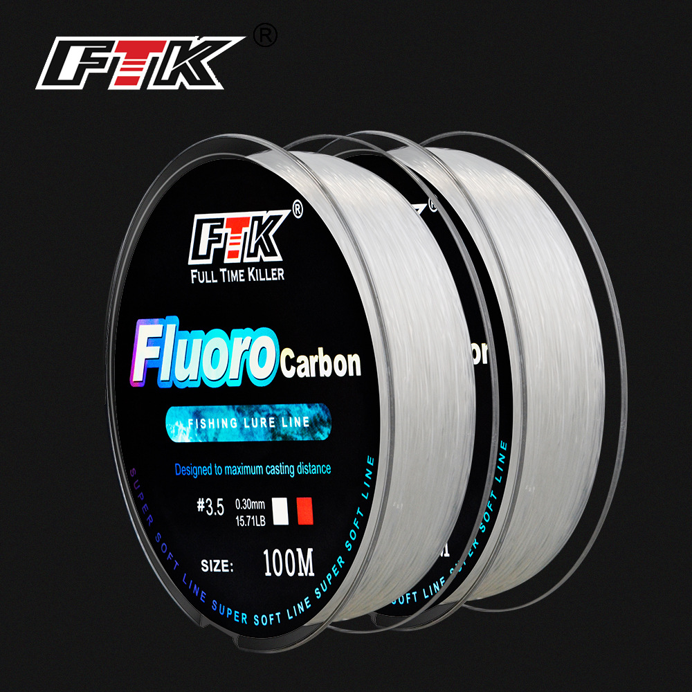100 м леска с фторуглеродным п – обзор и цена Fluorocarbon Line