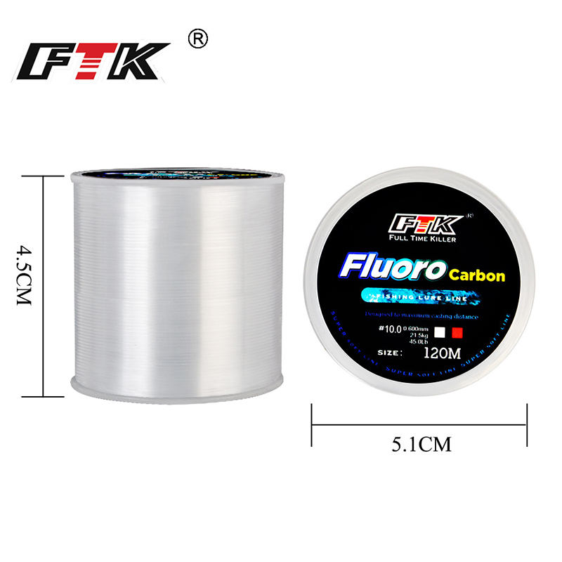 FTK 120 м леска 0,2-0,6 мм 7,1 – обзор и цена Fluorocarbon Line