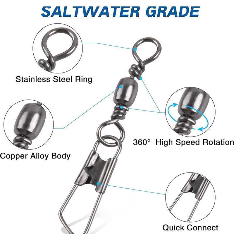 100 шт. рыболовных вертлюгов-к – обзор и цена Saltwater Line